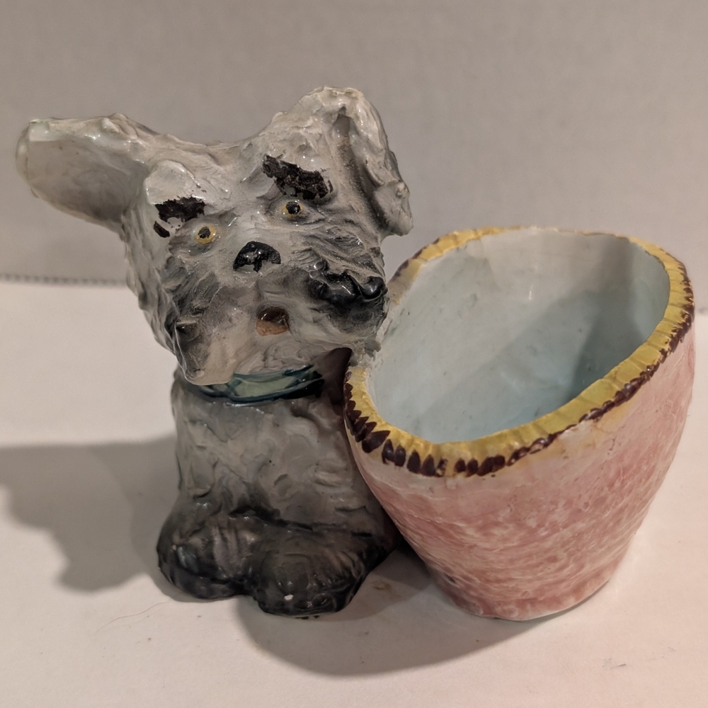 Vintage Scottish terrier planter. Made In Italy.